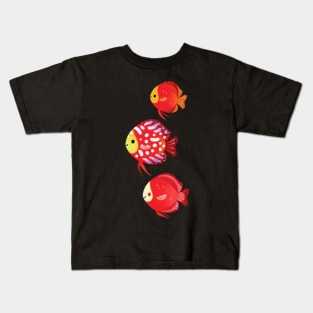 Red discus Kids T-Shirt